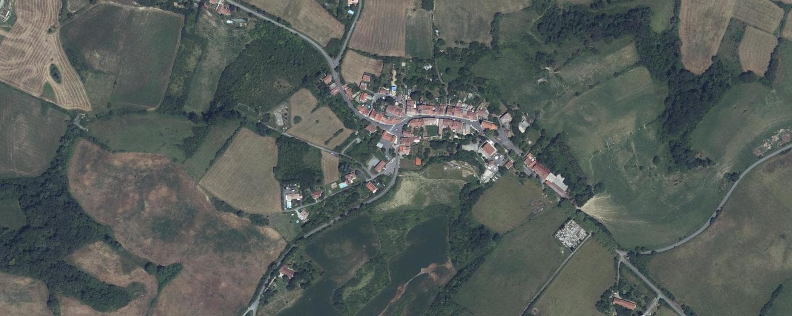 Vue aérienne de Latrape (Haute-Garonne)