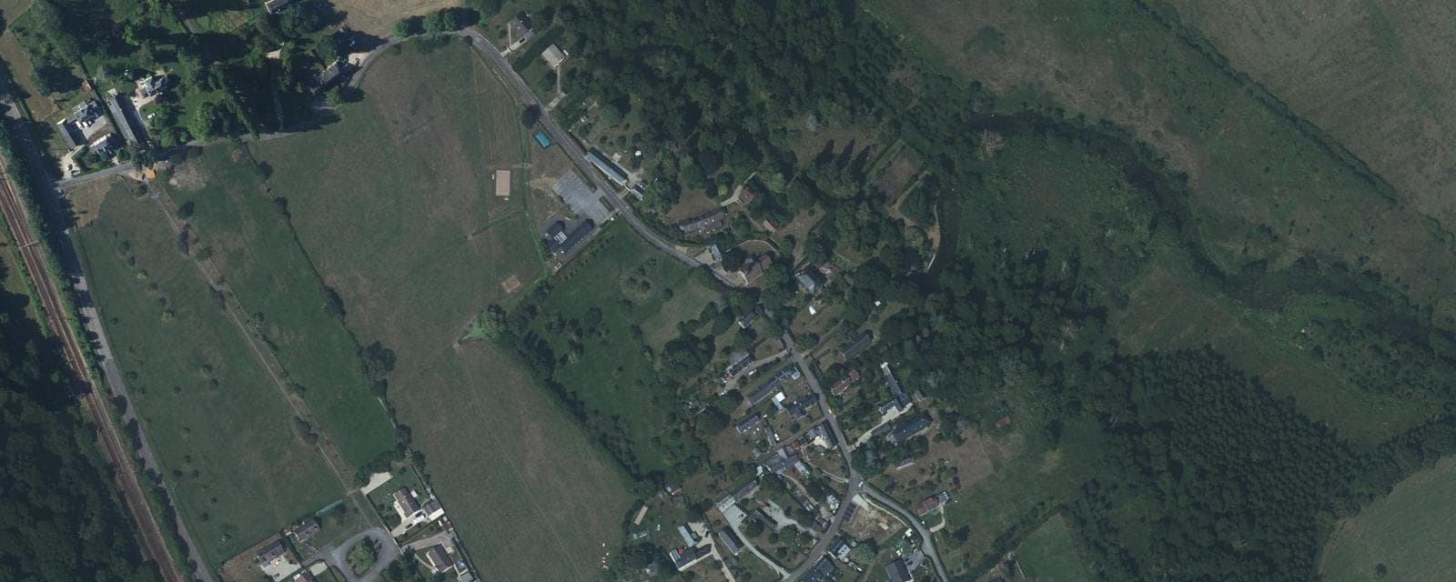 Vue aérienne de Launay (Eure)
