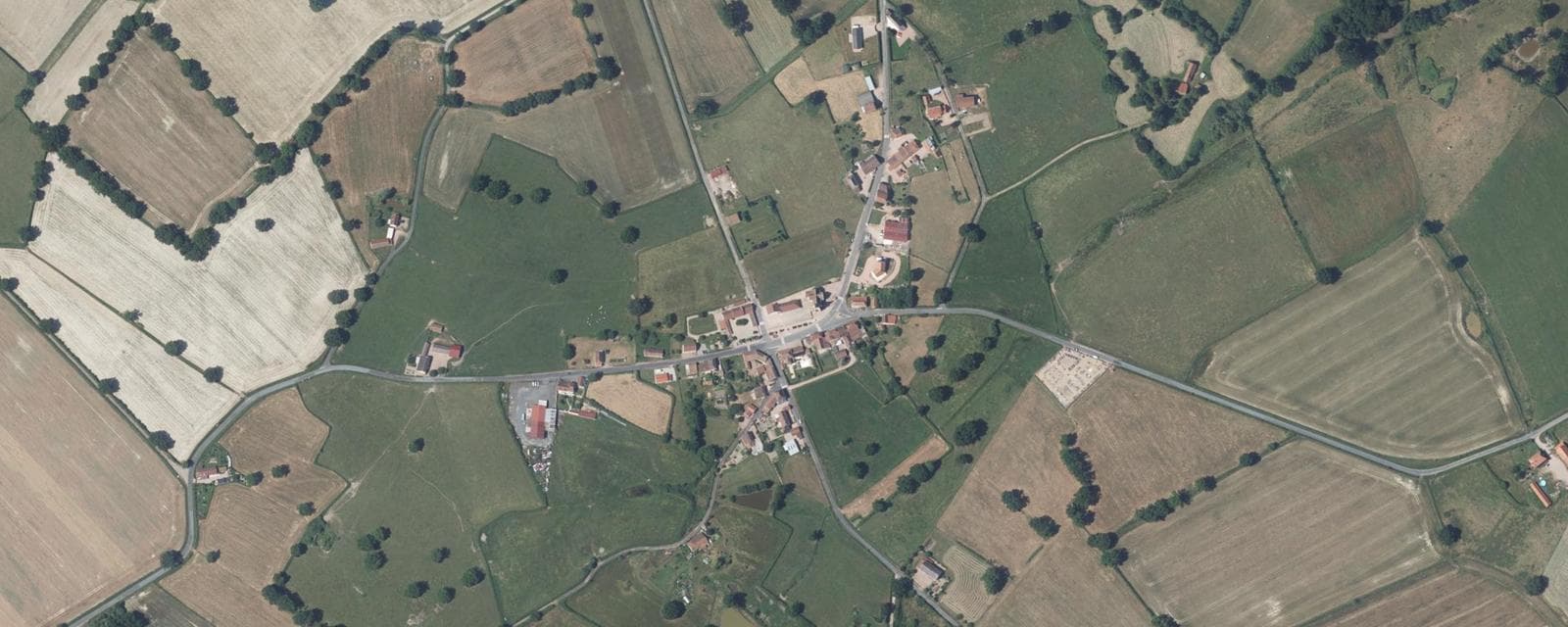 Vue aérienne de Le Bouchaud (Allier)