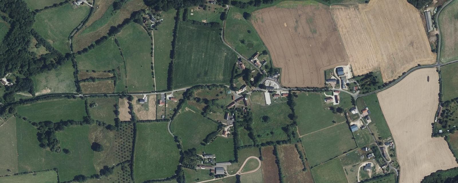 Vue aérienne de Le Bouillon (Orne)