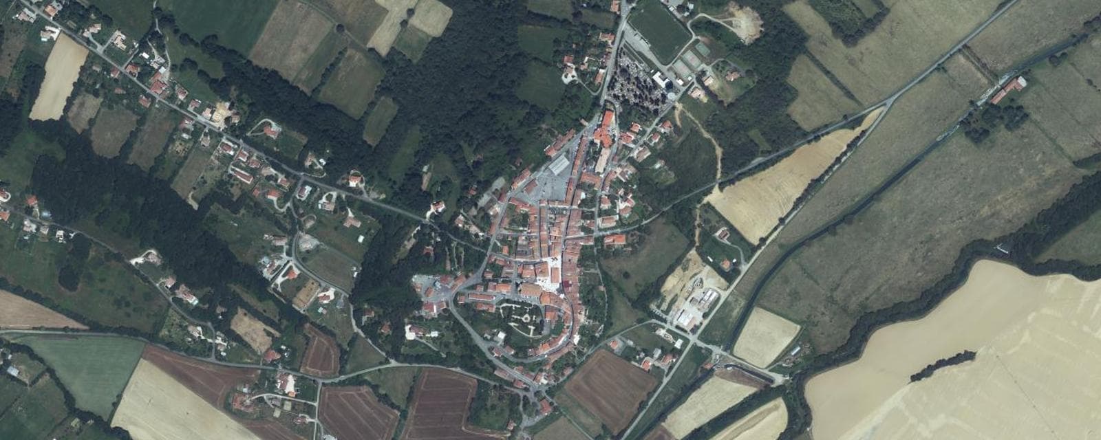 Vue aérienne de Le Fousseret (Haute-Garonne)