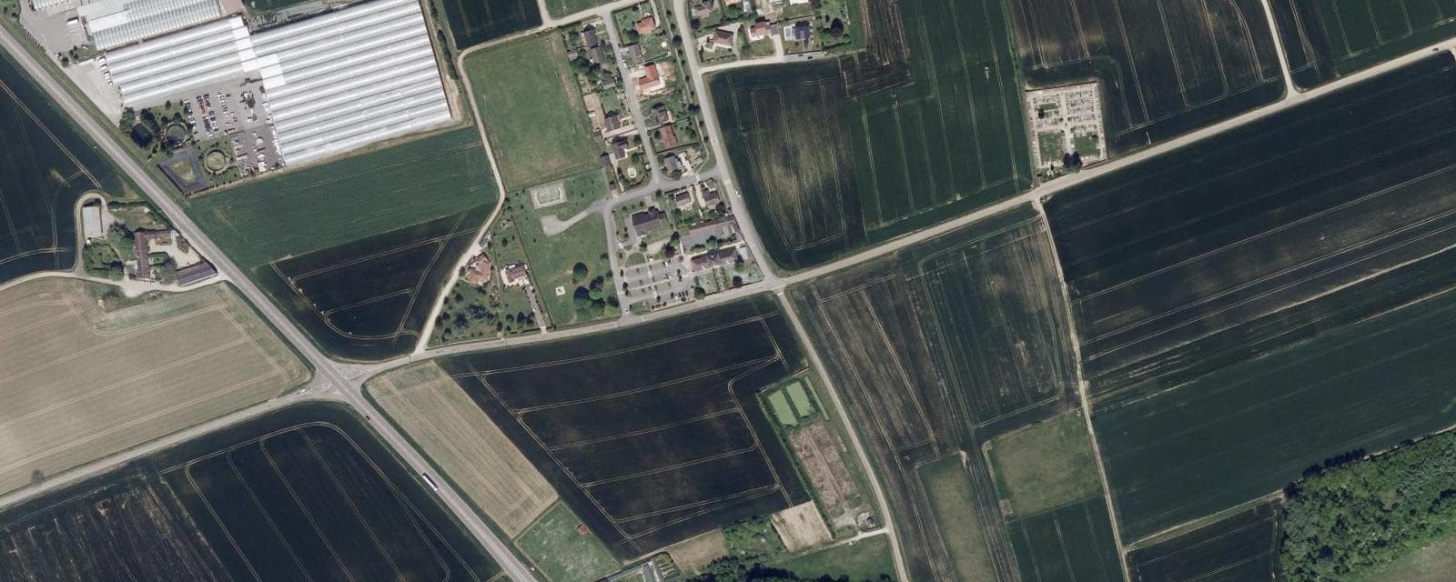 Vue aérienne de Le Mériot (Aube)