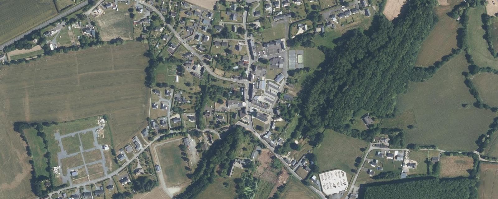 Vue aérienne de Le Merzer (Côtes-d'Armor)
