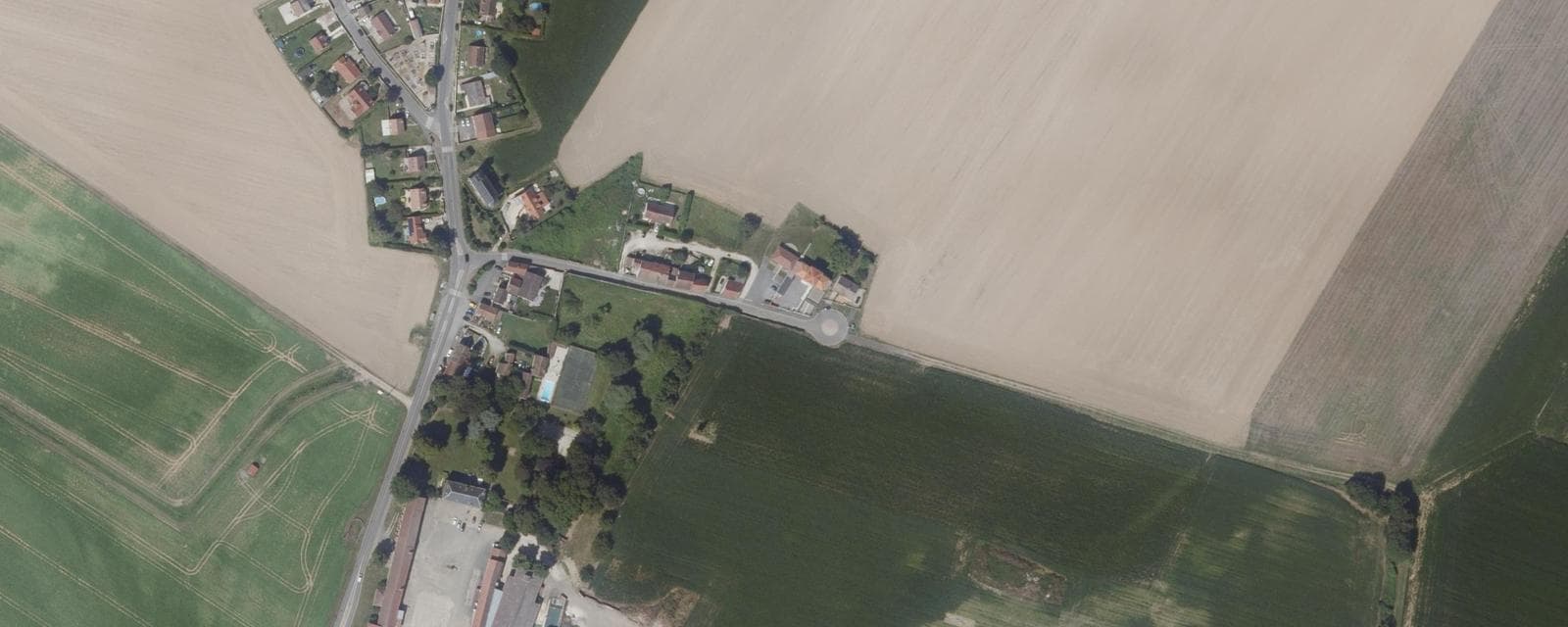 Vue aérienne de Le Plessis-aux-Bois (Seine-et-Marne)