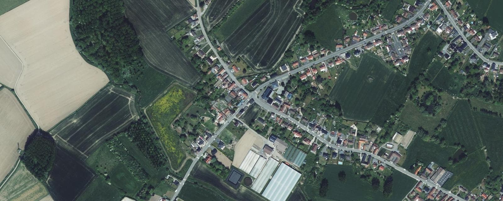 Vue aérienne de Lecelles (Nord)