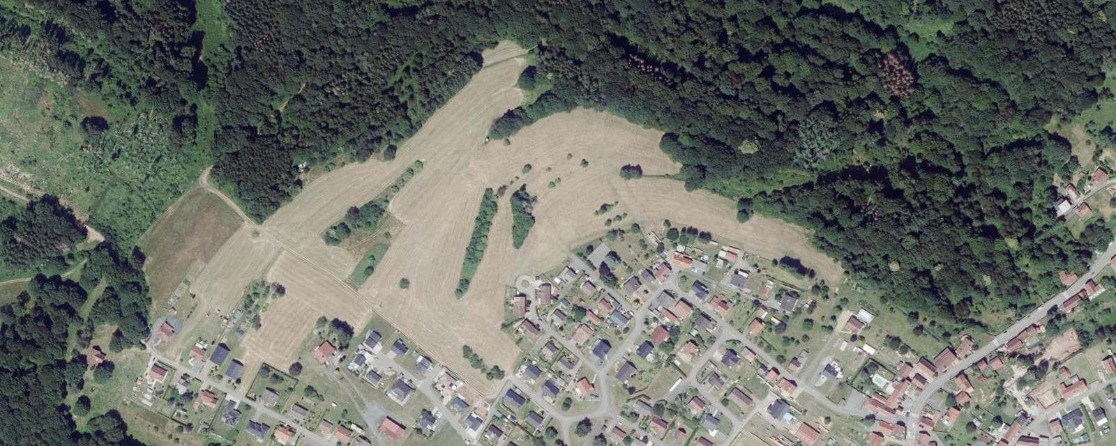Vue aérienne de Lemberg (Moselle)
