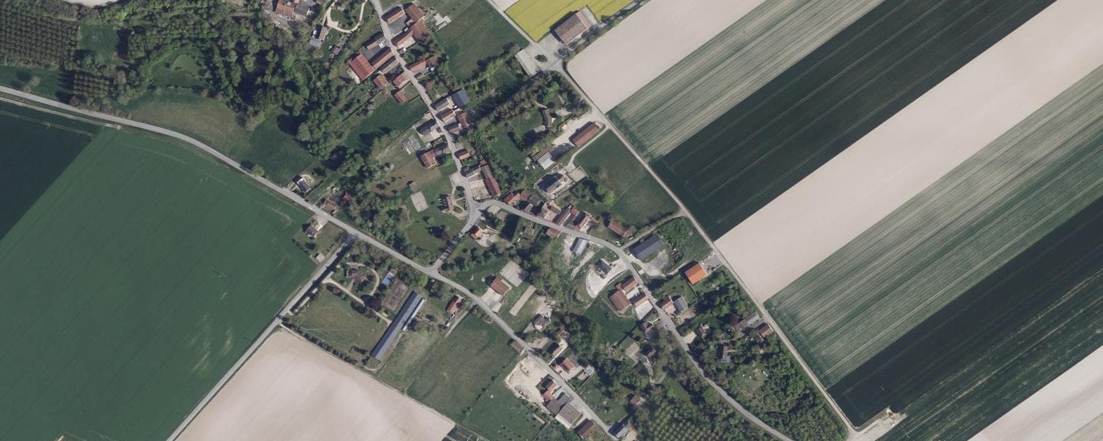 Vue aérienne de Lenharrée (Marne)