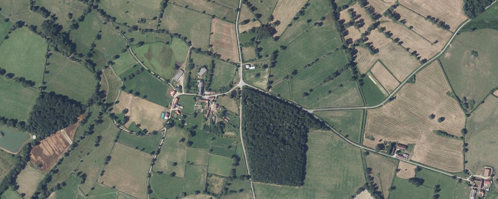 Vue aérienne de Lépaud (Creuse)