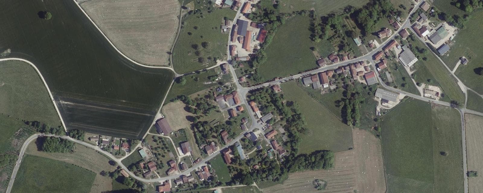 Vue aérienne de Les Charmontois (Marne)