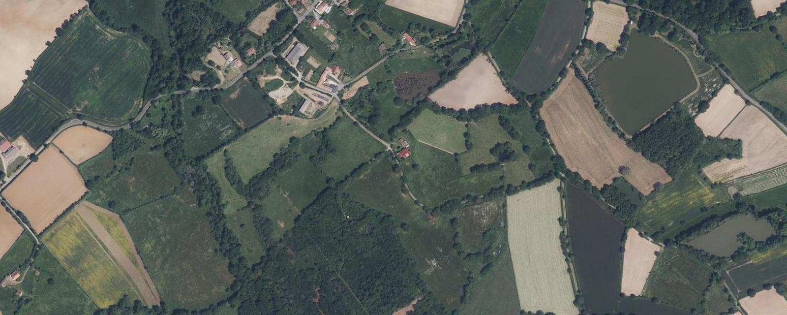 Vue aérienne de Les Châteliers (Deux-Sèvres)