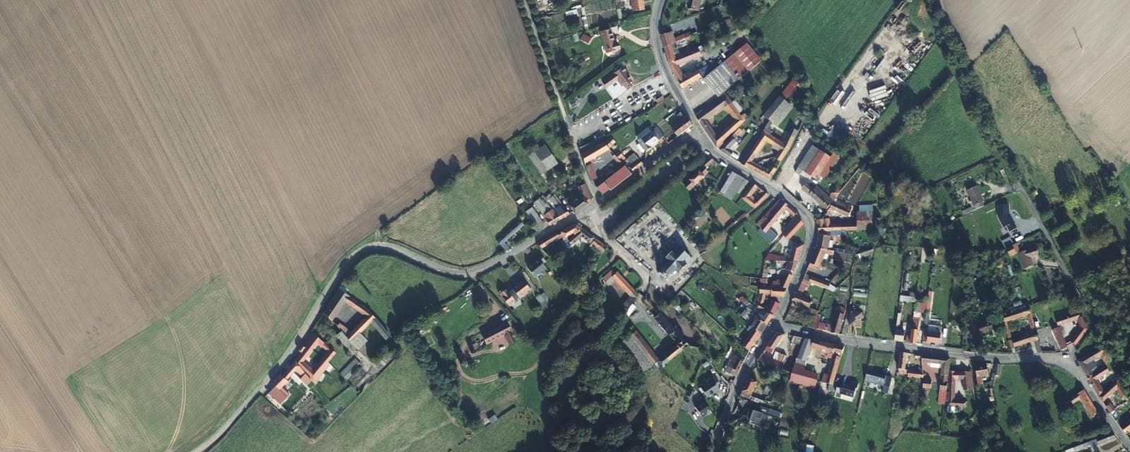 Vue aérienne de Lières (Pas-de-Calais)