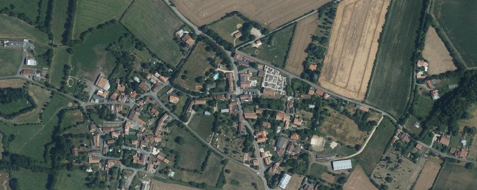 Vue aérienne de Liez (Vendée)