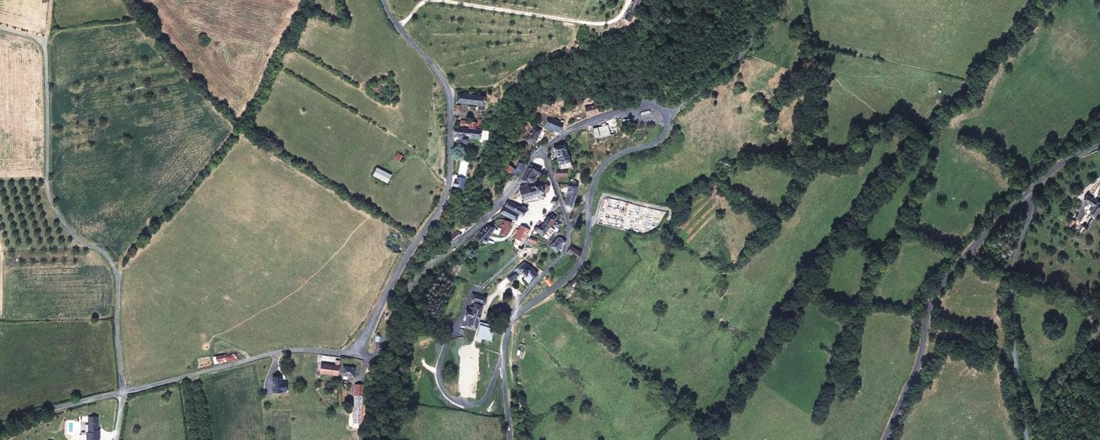 Vue aérienne de Ligneyrac (Corrèze)