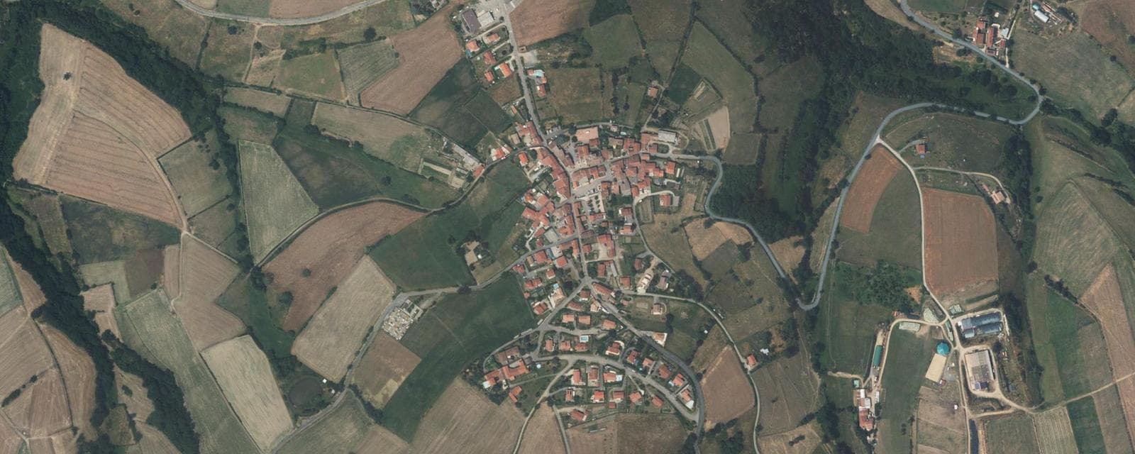 Vue aérienne de Longes (Rhône)