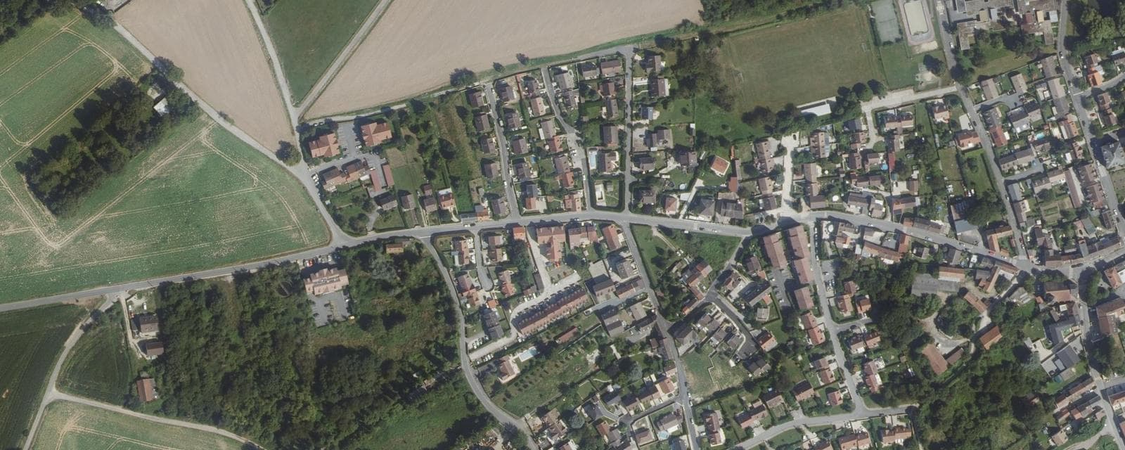 Vue aérienne de Longperrier (Seine-et-Marne)