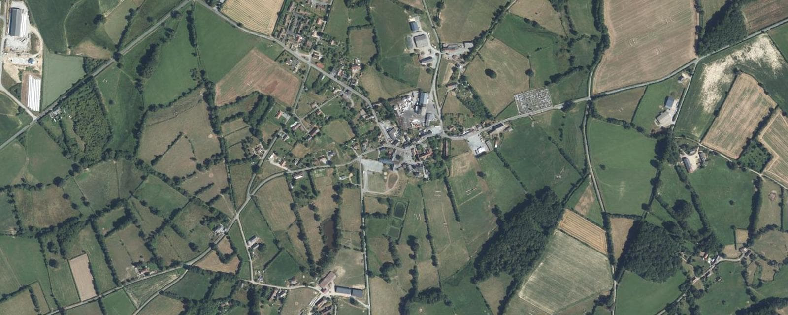 Vue aérienne de Lourdoueix-Saint-Pierre (Creuse)