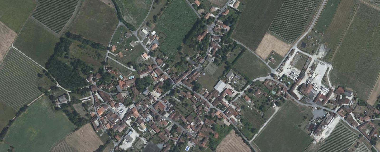 Vue aérienne de Macqueville (Charente-Maritime)