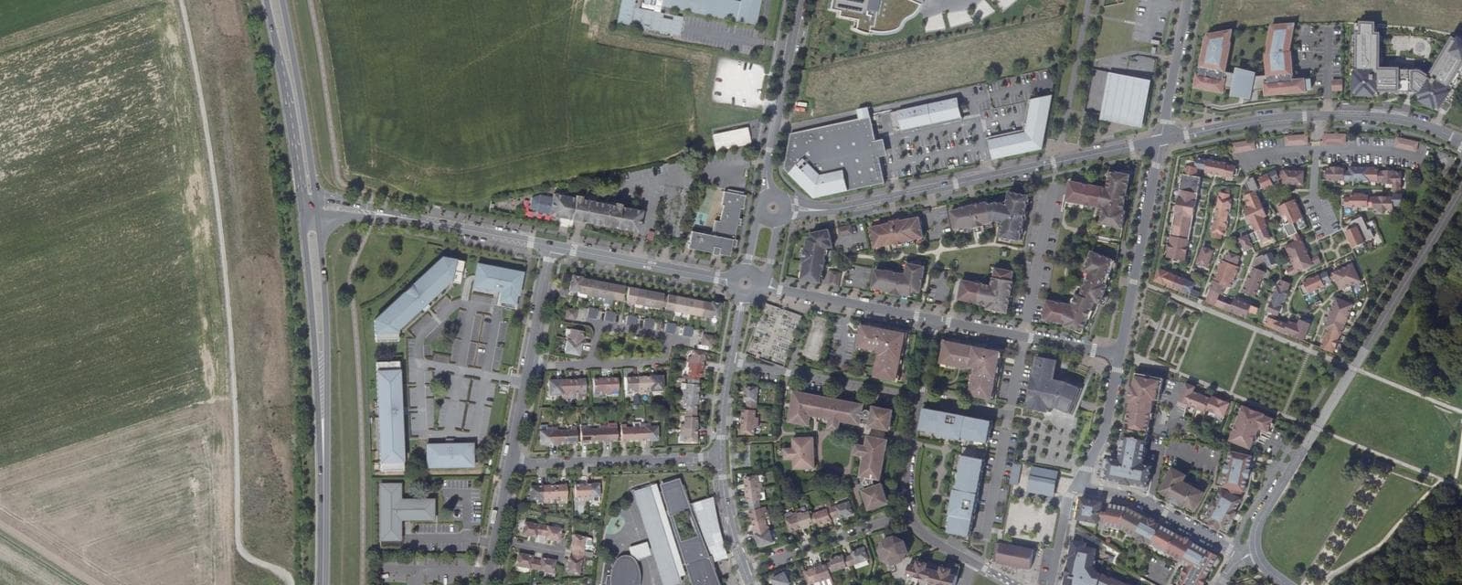 Vue aérienne de Magny-le-Hongre (Seine-et-Marne)