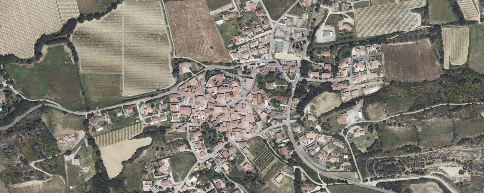 Vue aérienne de Magrie (Aude)