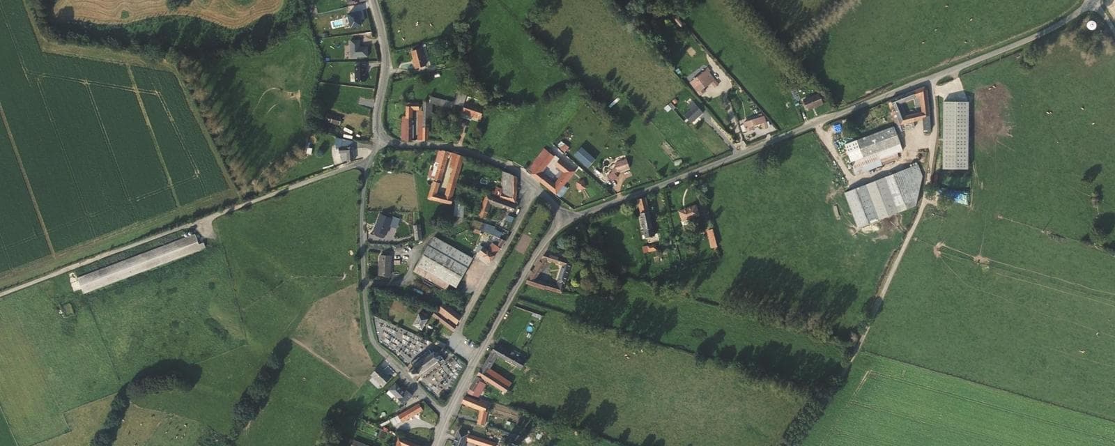 Vue aérienne de Maisnil (Pas-de-Calais)