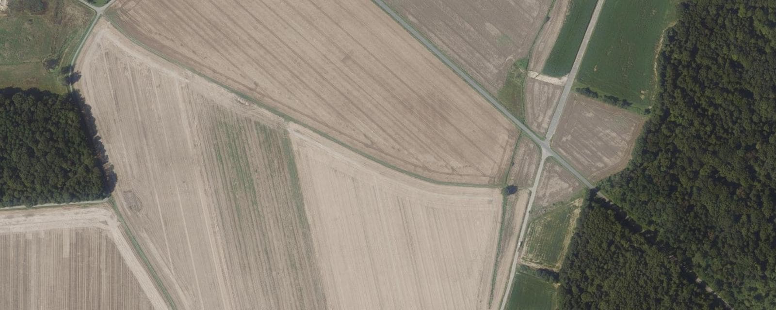 Vue aérienne de Maisoncelles-en-Brie (Seine-et-Marne)