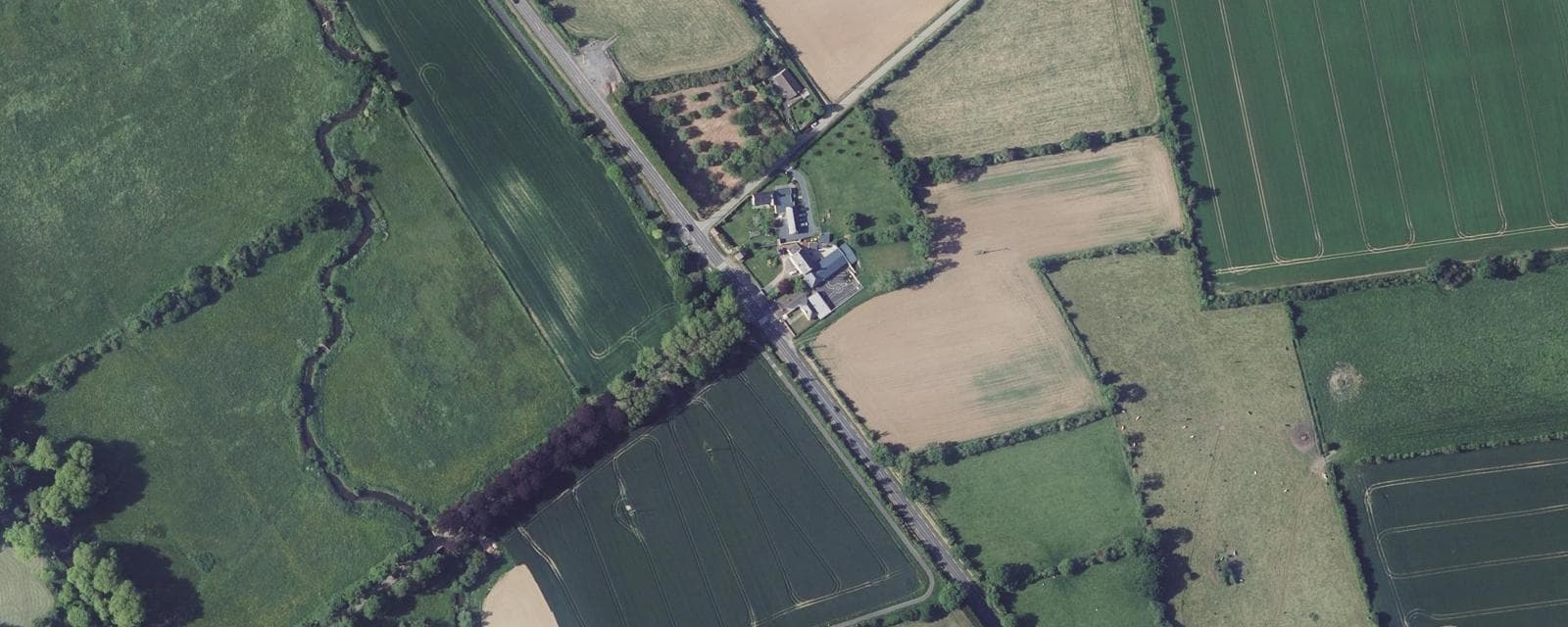 Vue aérienne de Maisons (Calvados)
