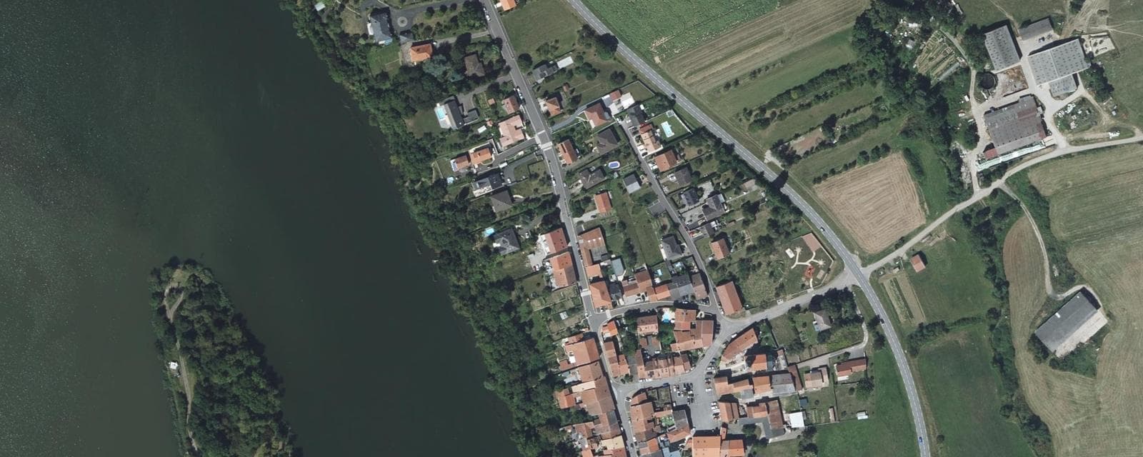Vue aérienne de Malroy (Moselle)
