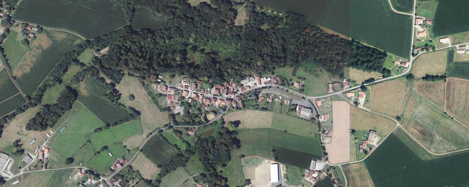 Vue aérienne de Mant (Landes)