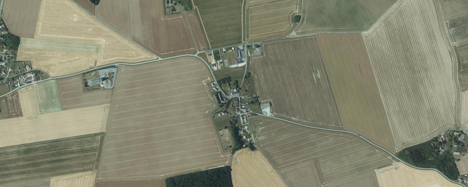 Vue aérienne de Marbois (Eure)