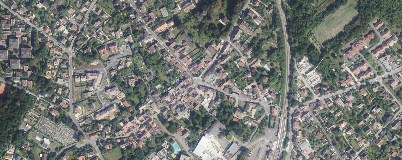 Vue aérienne de Mareil-Marly (Yvelines)