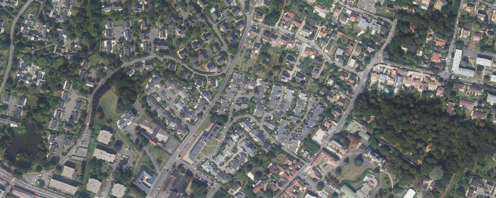 Vue aérienne de Margency (Val-d'Oise)