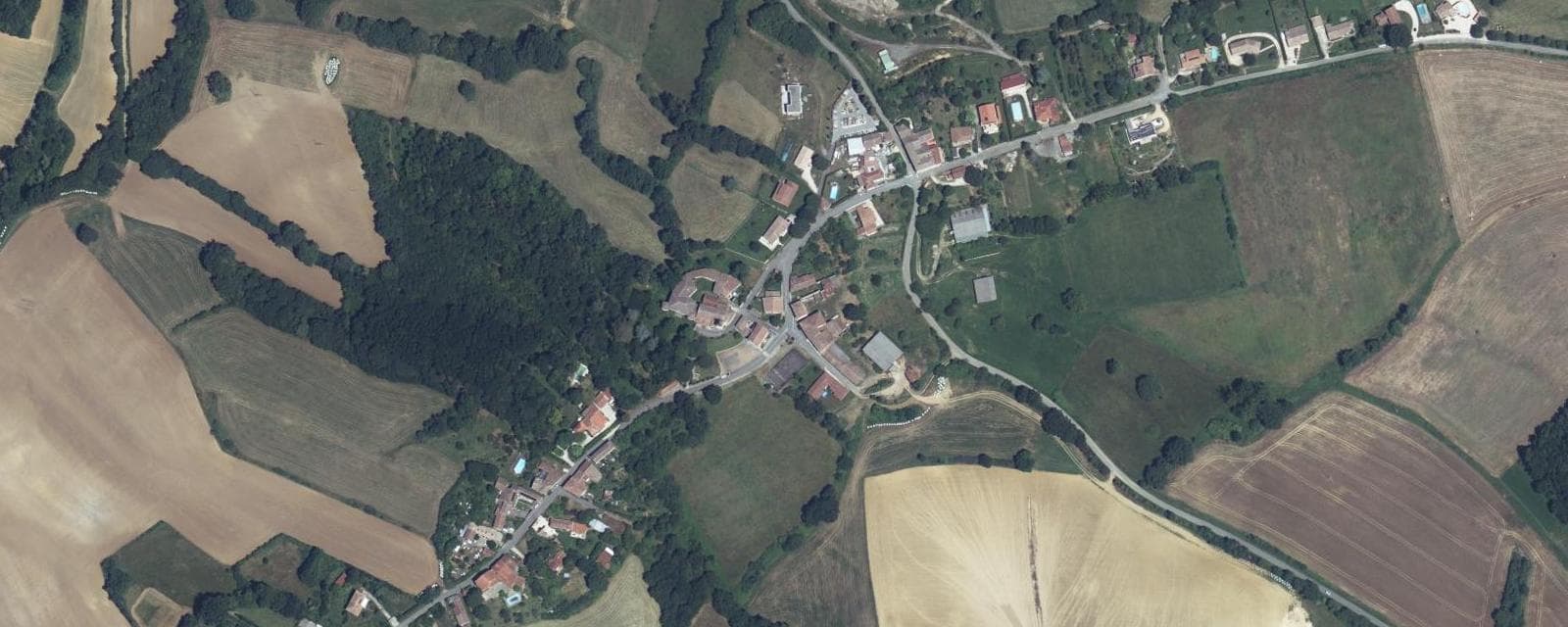Vue aérienne de Marignac-Laspeyres (Haute-Garonne)