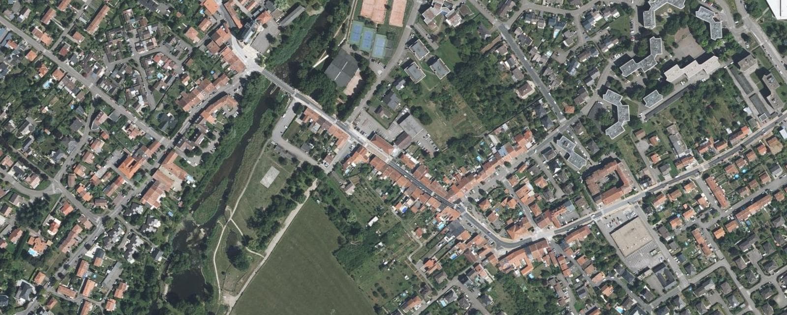 Vue aérienne de Marly (Moselle)