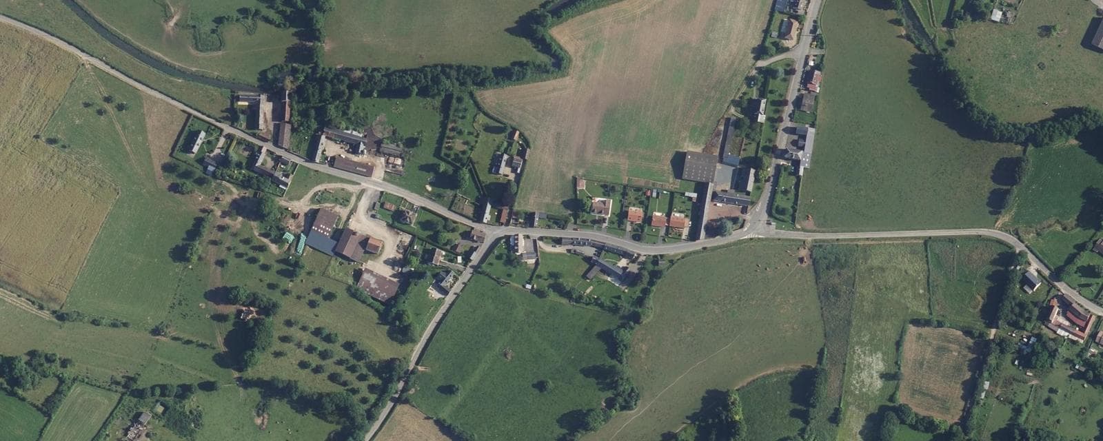 Vue aérienne de Martincourt (Oise)