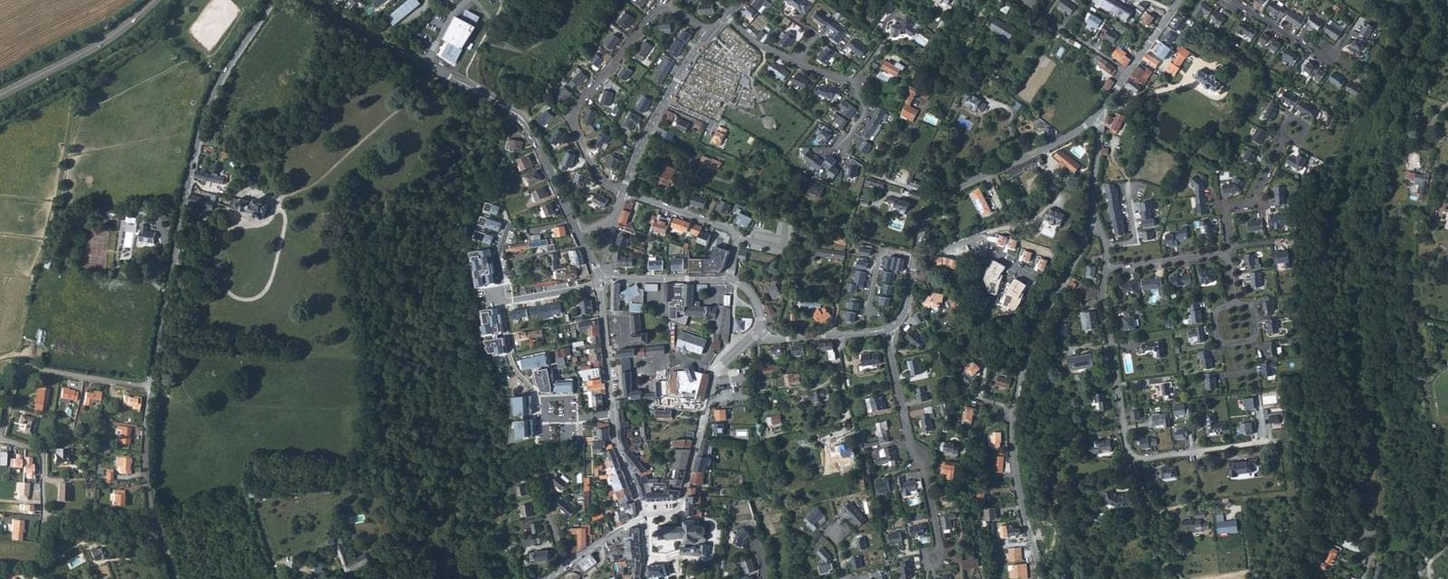 Vue aérienne de Mauves-sur-Loire (Loire-Atlantique)