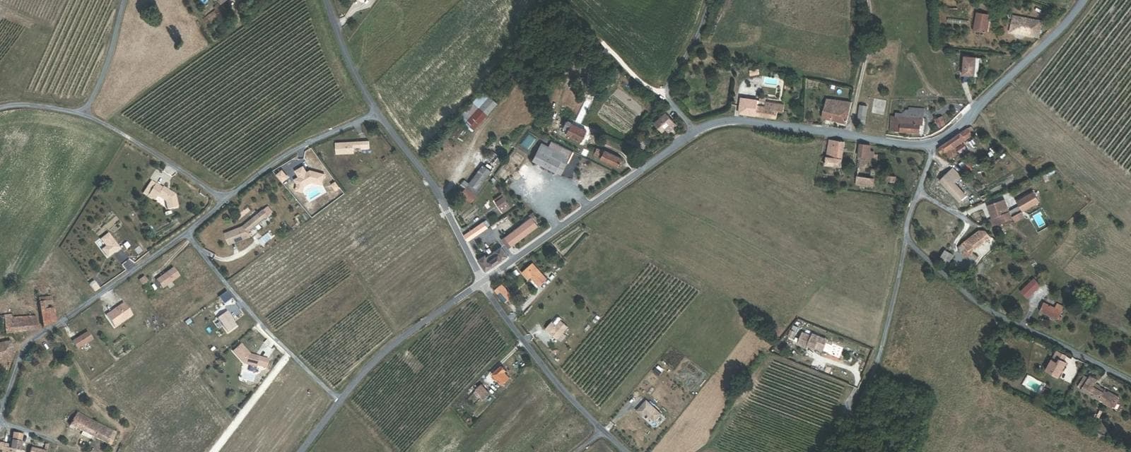 Vue aérienne de Mérignac (Charente-Maritime)