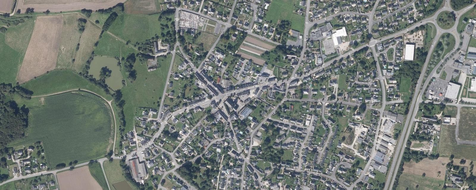 Vue aérienne de Merlevenez (Morbihan)