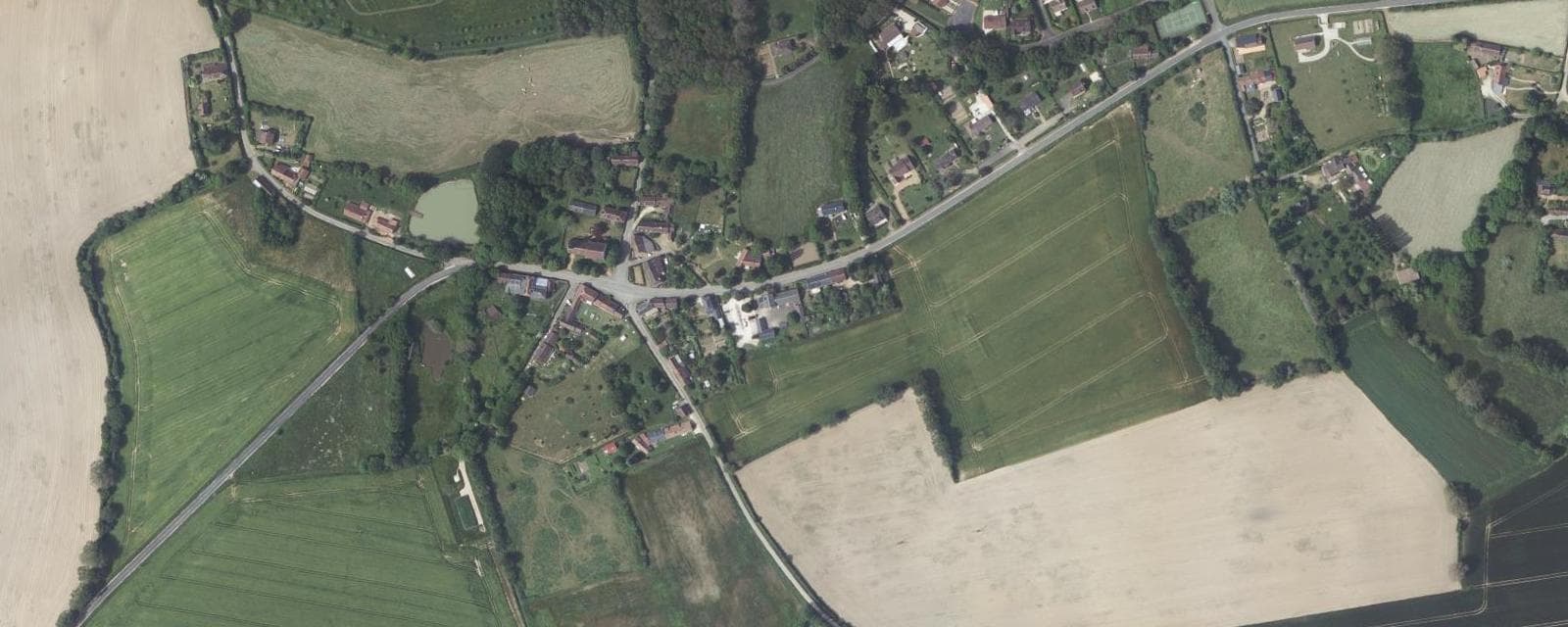Vue aérienne de Miermaigne (Eure-et-Loir)