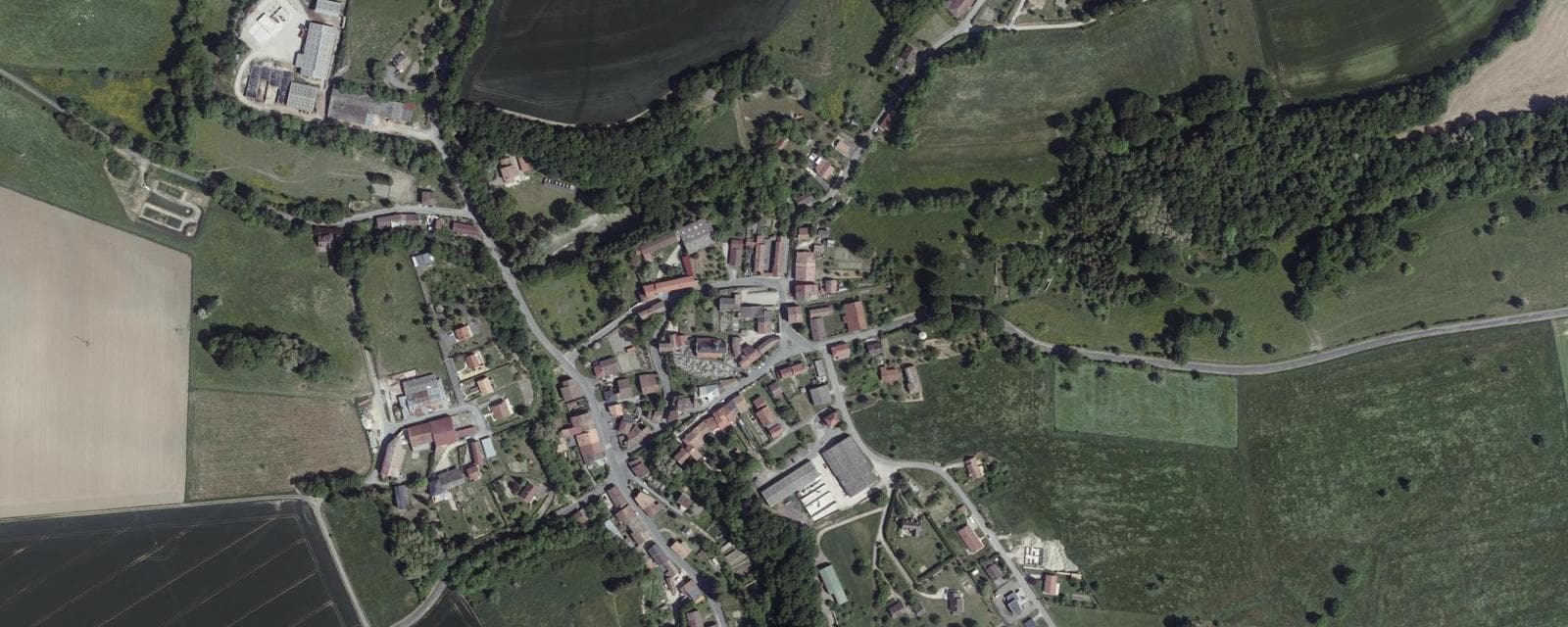 Vue aérienne de Moiremont (Marne)