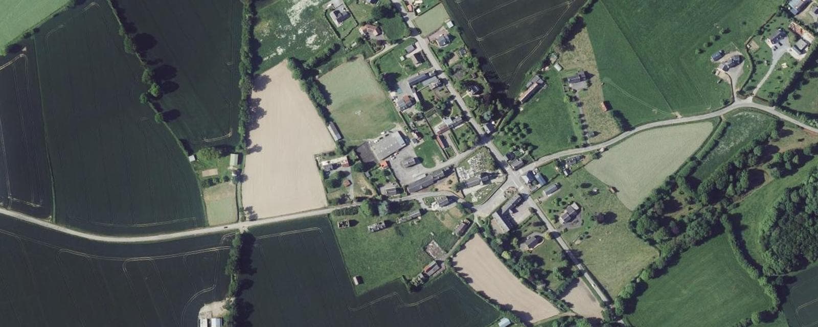 Vue aérienne de Moncy (Orne)