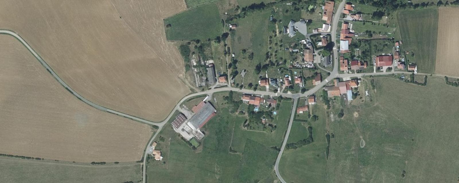 Vue aérienne de Mouaville (Meurthe-et-Moselle)