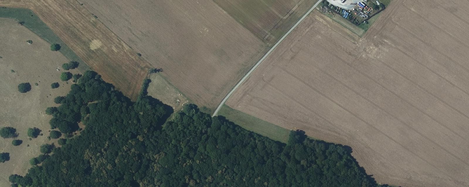 Vue aérienne de Mouflaines (Eure)