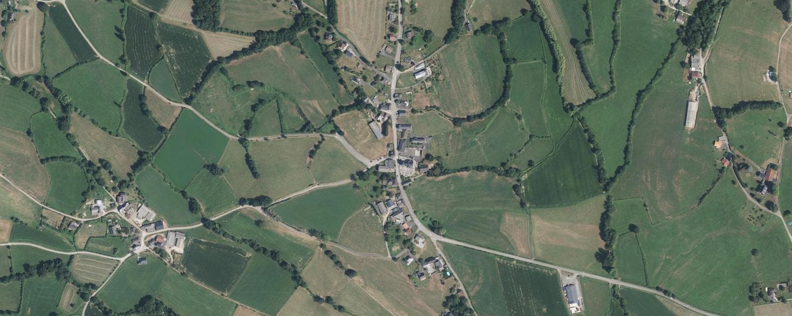 Vue aérienne de Musculdy (Pyrénées-Atlantiques)