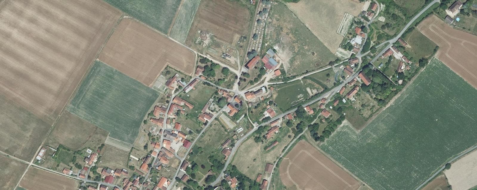 Vue aérienne de Naves (Allier)