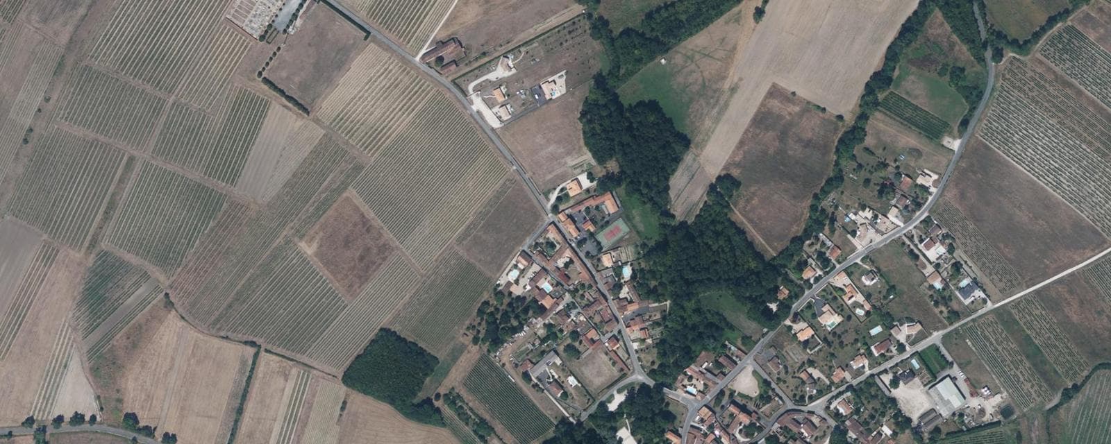Vue aérienne de Nercillac (Charente)