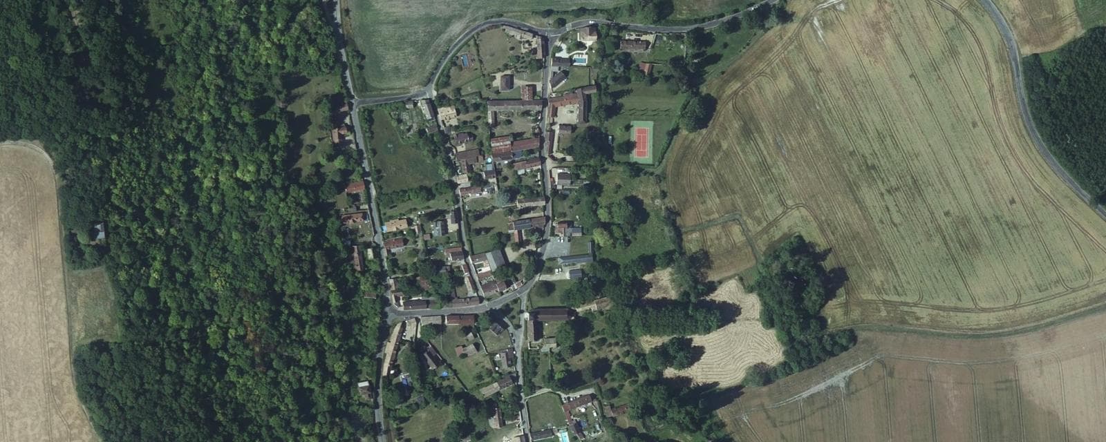 Vue aérienne de Neuilly (Eure)