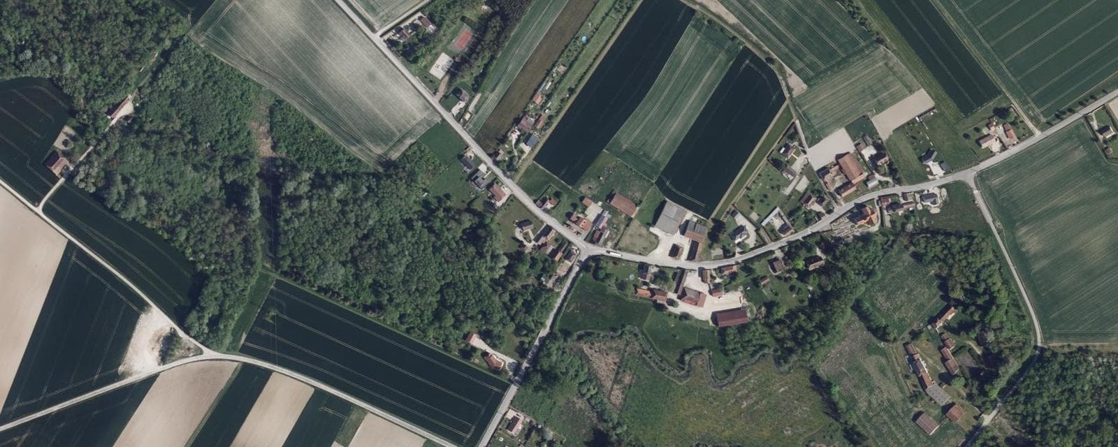 Vue aérienne de Nozay (Aube)