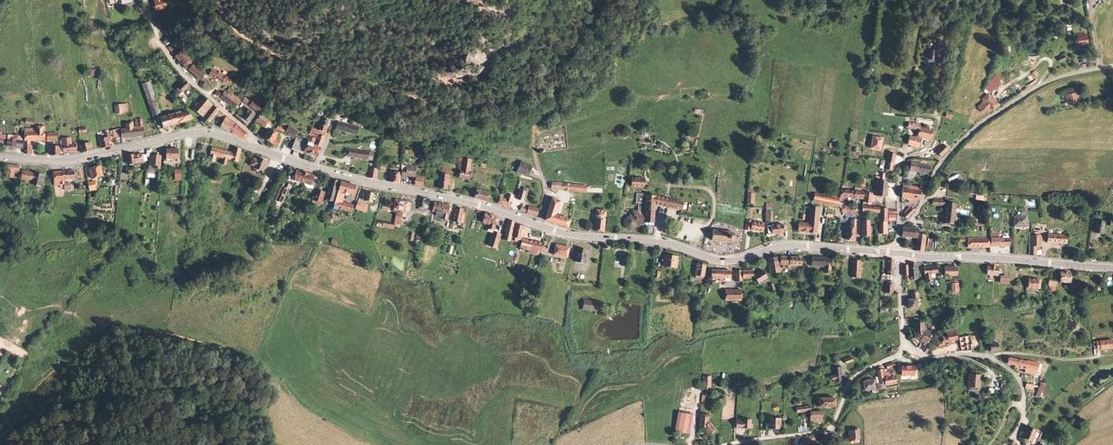 Vue aérienne de Obersteinbach (Bas-Rhin)