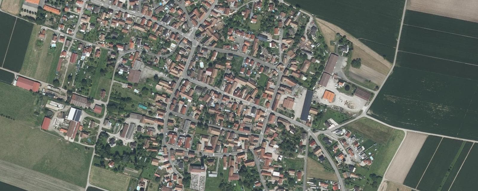 Vue aérienne de Ohnenheim (Bas-Rhin)