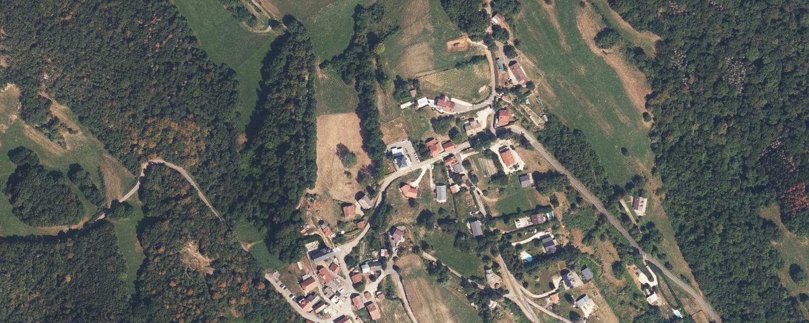Vue aérienne de Ontex (Savoie)